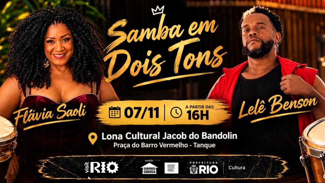 Imagem do evento SAMBA EM DOIS TONS - LELÊ BENSON E FLÁVIA SAOLI