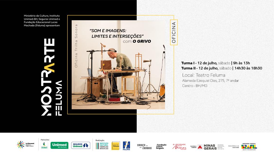 Imagem do evento Oficina “Trilha sonora - Som e Imagens: Limites e Interseções' com o grupo O Grivo
