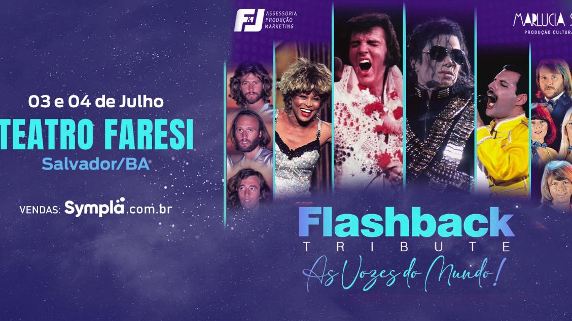 Imagem do evento SHOW VOZES DO MUNDO FLASH BACK TRIBUTE