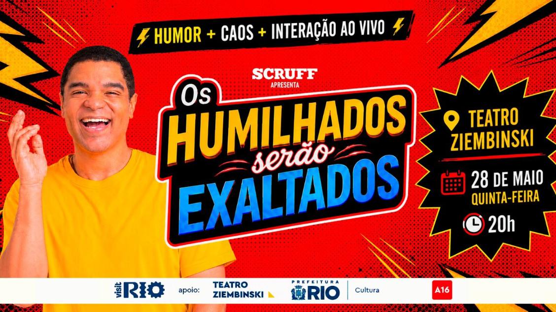 Imagem do evento Semana da Comédia: Pahby em 'Os Humilhados Serão Exaltados'