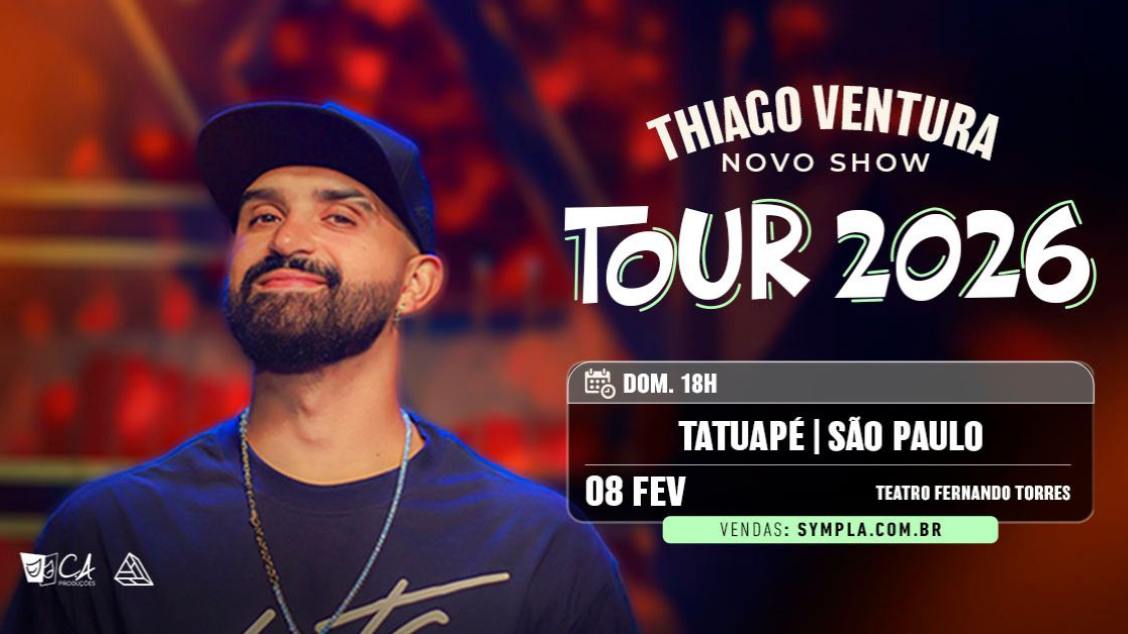 Thiago Ventura  | Novo Show Tour 2026 | 