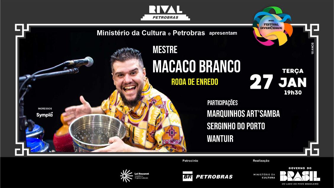 Imagem do evento MESTRE MACACO BRANCO E SUA RODA DE ENREDO