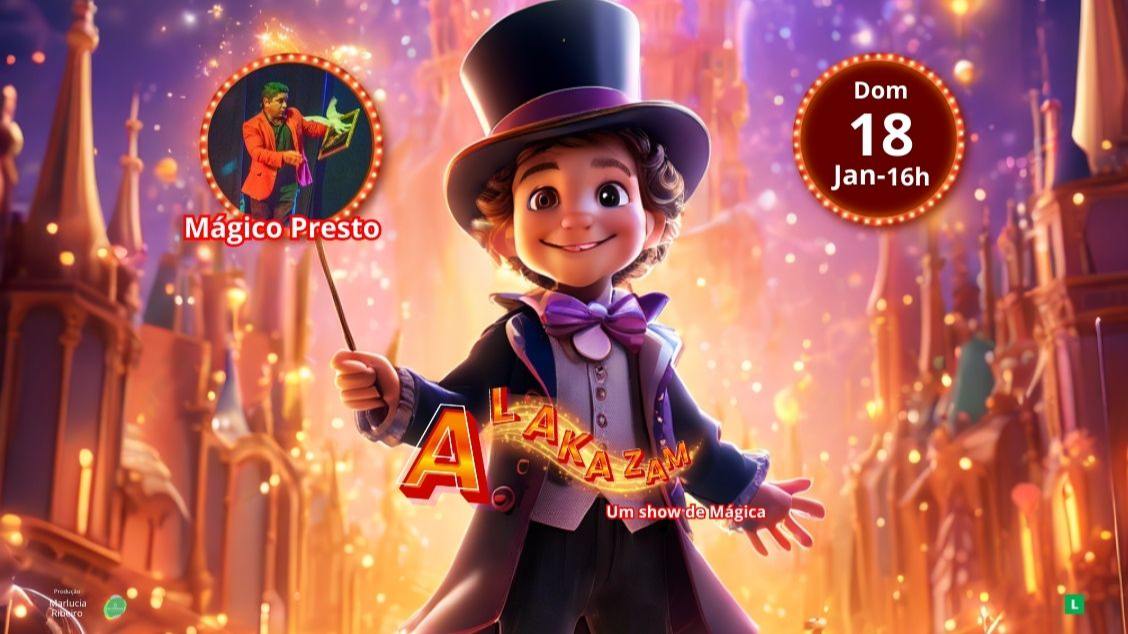Imagem do evento ALAKAZAM,UM SHOW DE MAGICA