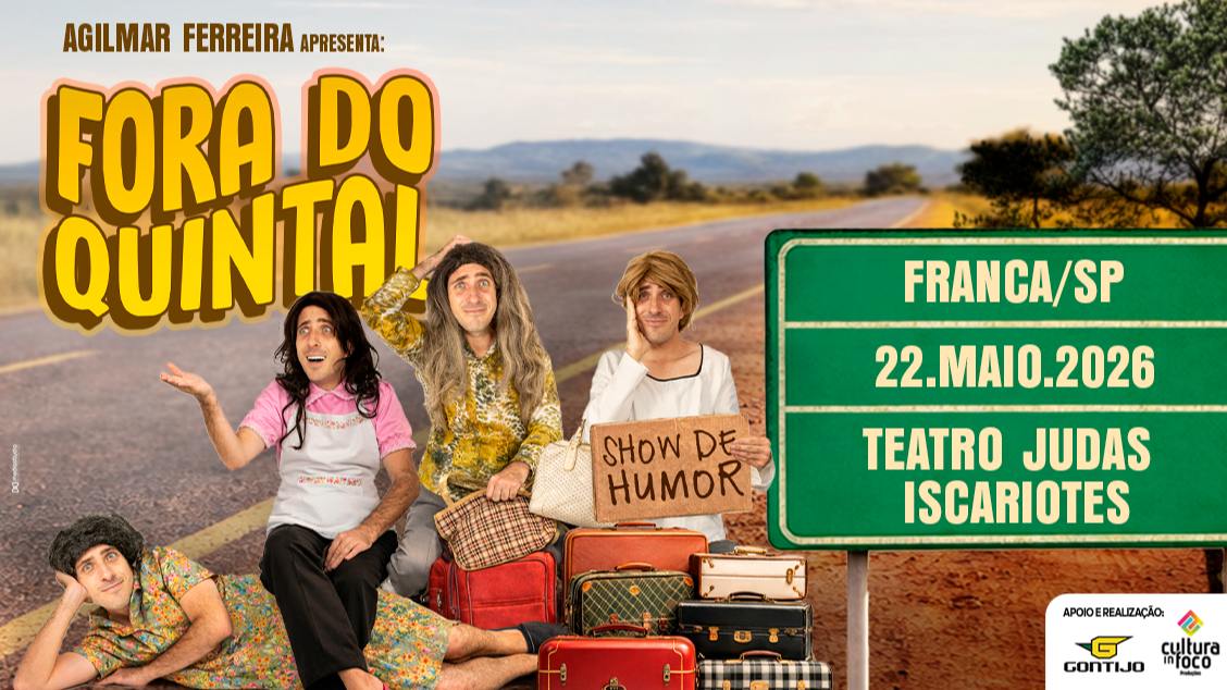 Imagem do evento Fora do Quintal - Agilmar Ferreira - Franca-SP