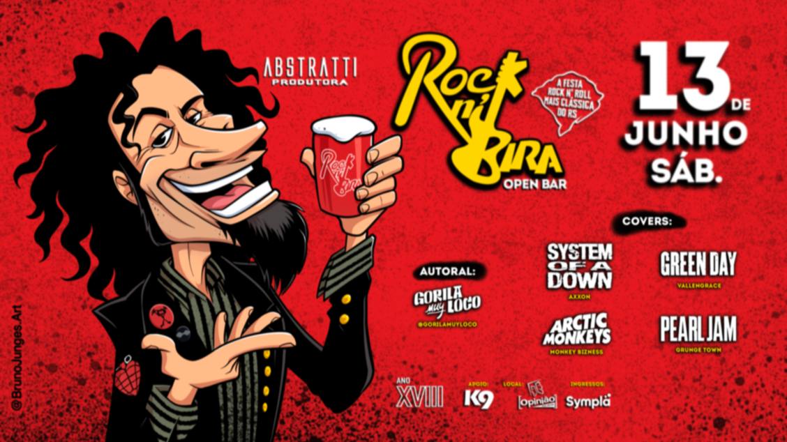 Imagem do evento ROCK N' BIRA - OPEN BAR - 13/06/26