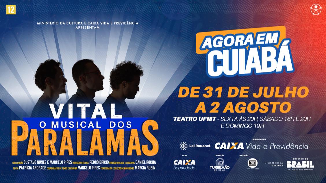 Imagem do evento  VITAL - O MUSICAL DOS PARALAMAS