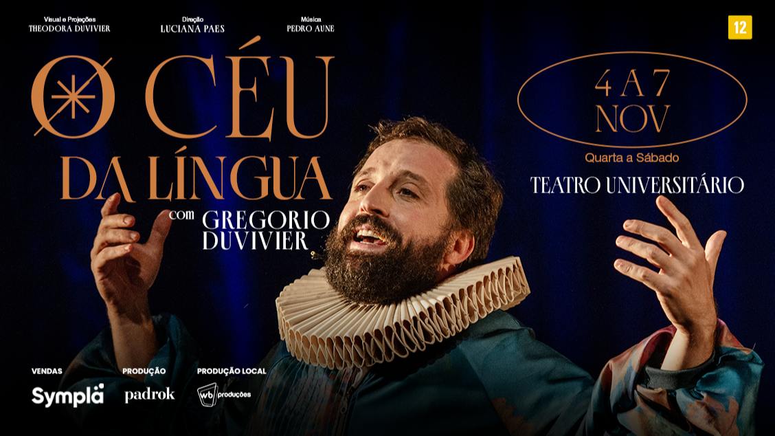 Imagem do evento O CÉU DA LÍNGUA - com Gregorio Duvivier