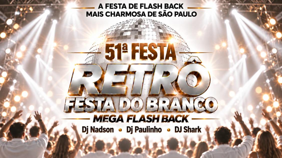 Imagem do evento 51° Retrô Mega Flash Back FESTA DO BRANCO