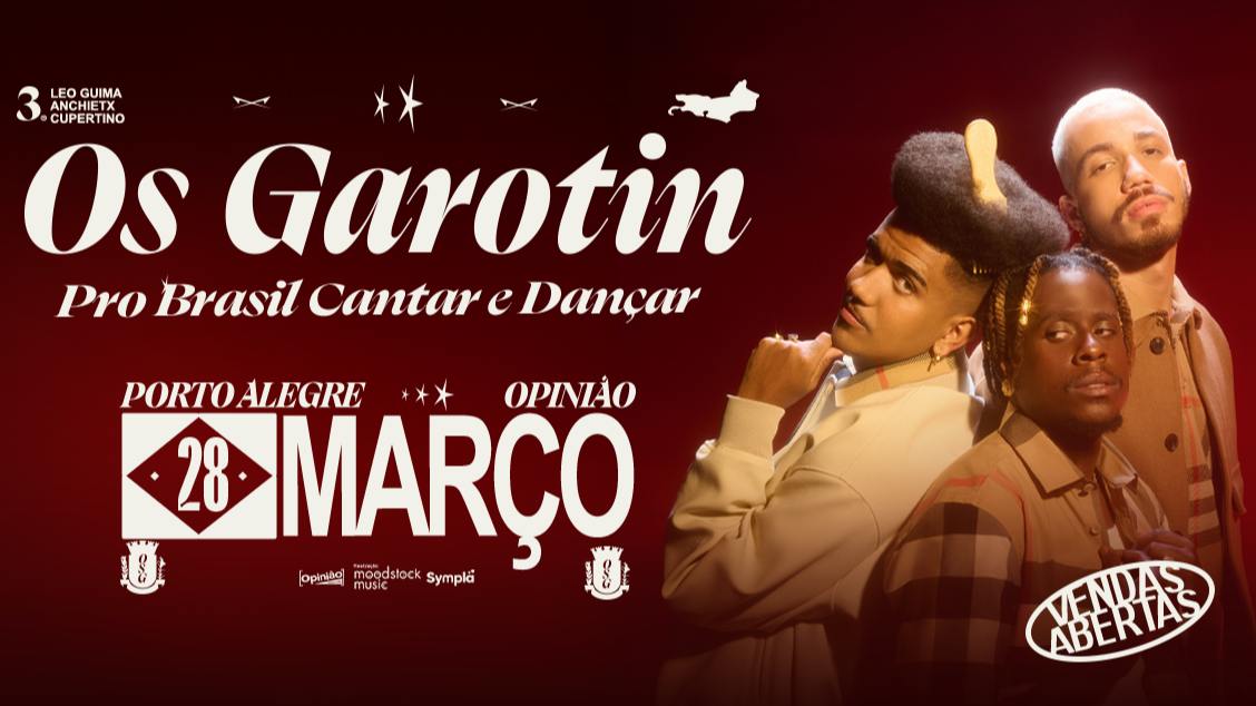 Imagem do evento OS GAROTIN - 28/03/26