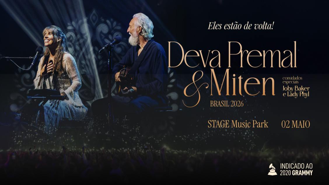 Imagem do evento Deva Premal & Miten – Tour Brasil 2026 (Florianópolis)