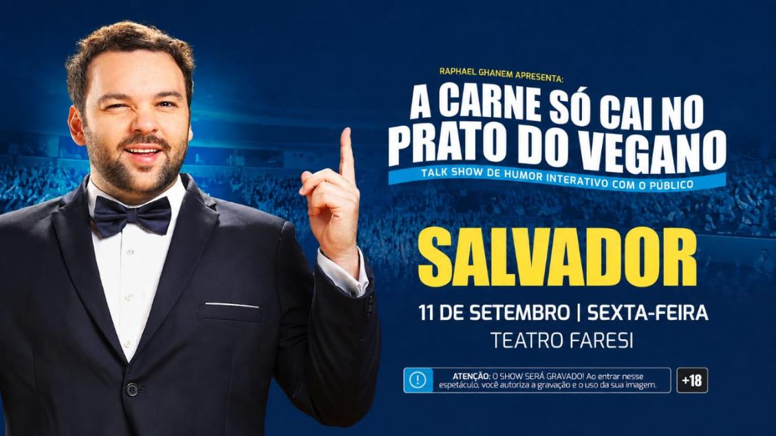 Imagem do evento Raphael Ghanem em 'A carne só cai no prato do Vegano'