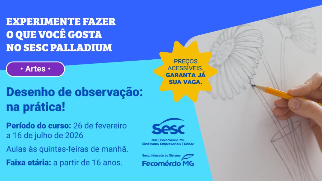 Imagem do evento CURSO DESENHO DE OBSERVAÇÃO: NA PRÁTICA!