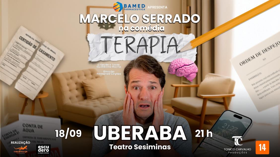 MARCELO SERRADO NA COMÉDIA TERAPIA
