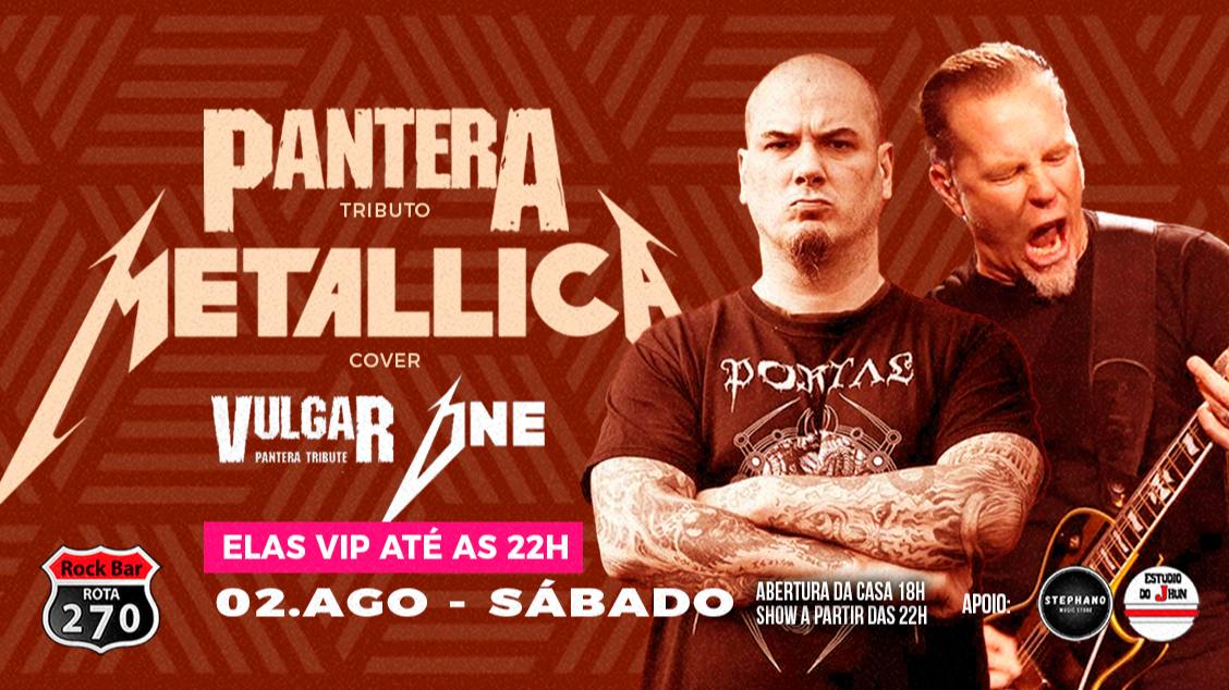 Imagem do evento PANTERA TRIBUTO E METALLICA COVER NO ROTA 270
