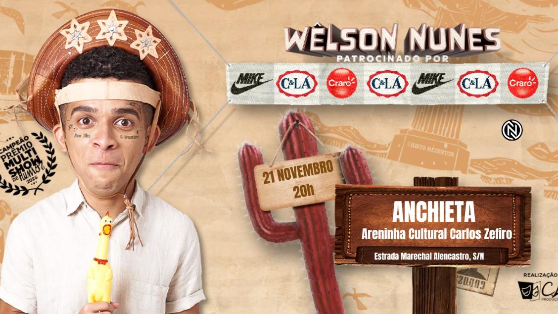 Imagem do evento Stand up: Wêlson Nunes