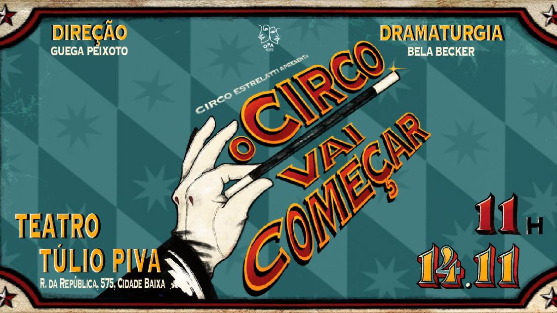 Imagem do evento O CIRCO VAI COMEÇAR! - 14/11/26