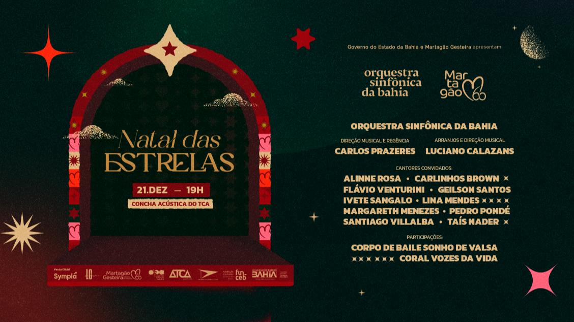 Imagem do evento Natal das Estrelas: OSBA e convidados pelo Martagão Gesteira