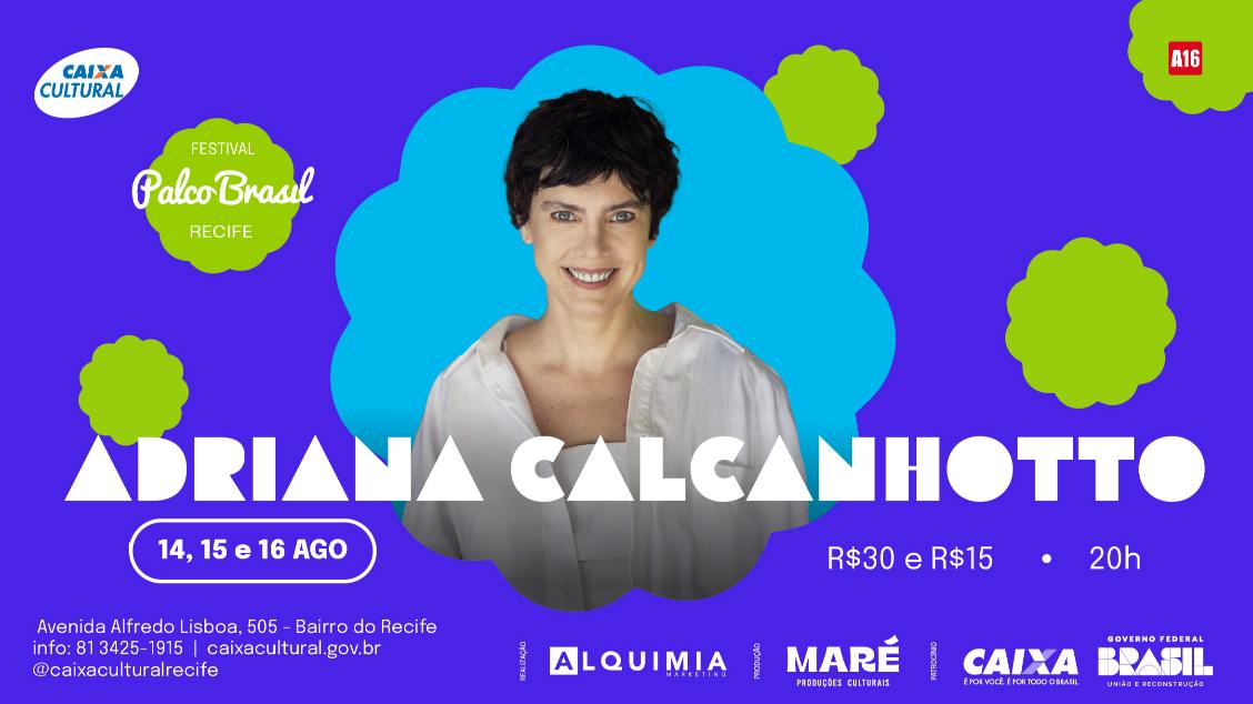 Imagem do evento Festival Palco Brasil - Adriana Calcanhotto