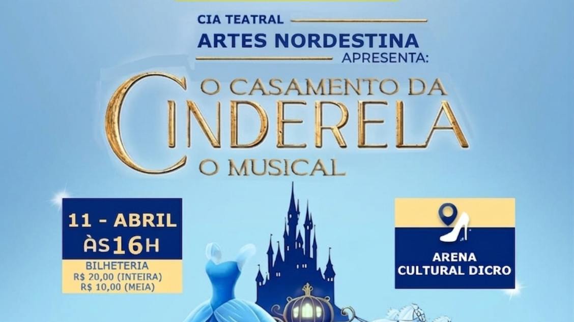 Imagem do evento O casamento da Cinderela - 11/04 as 16h