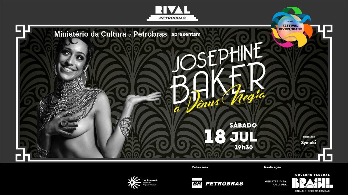 ALINE DELUNA EM “JOSEPHINE BAKER – A VÊNUS NEGRA”