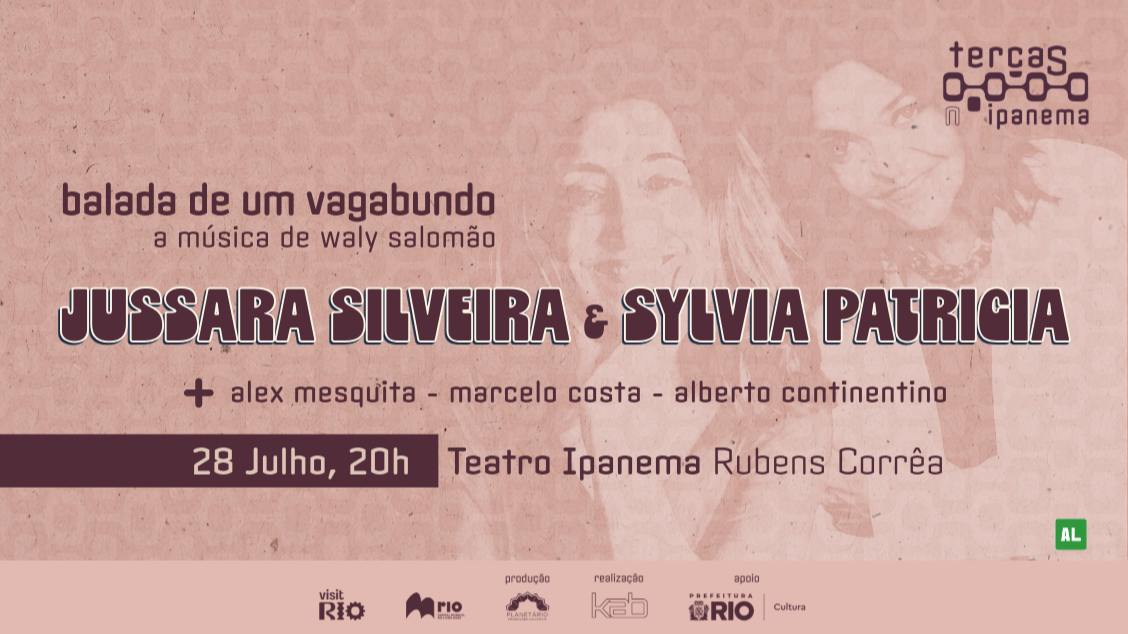 Imagem do evento Terças no Ipanema - Jussara Silveira e Sylvia Patricia