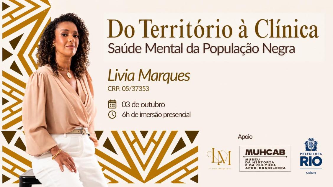 Imagem do evento “Do Território à Clínica.  Saúde Mental da População Negra”