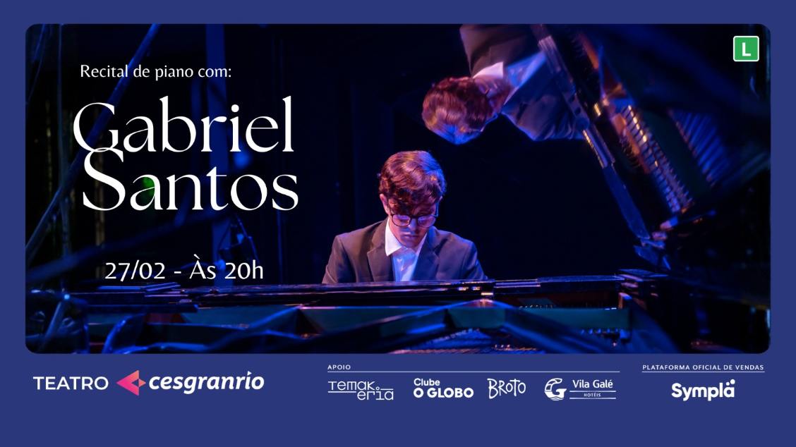 Recital de Piano com Gabriel Santos em Rio de Janeiro