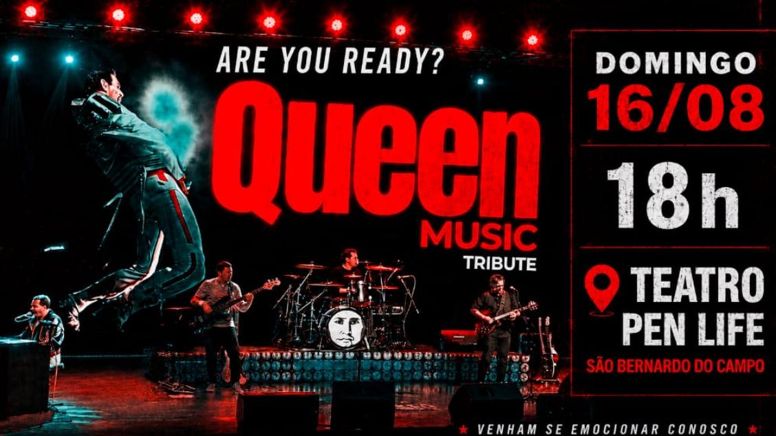 Imagem do evento Queen Music Tribute 16 Agosto Domingo 18h