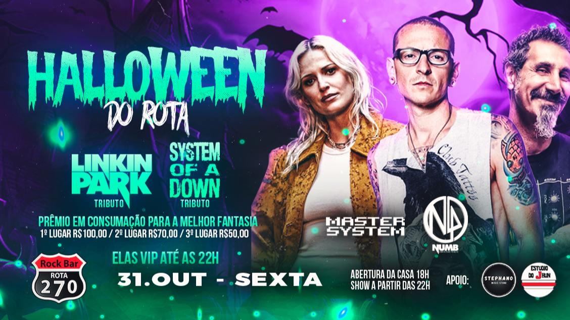 Halloween do Rota - Linkin Park Tributo e System of a Down Cover