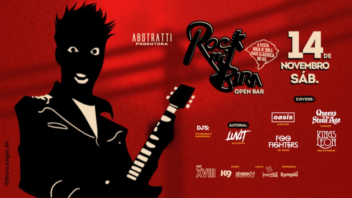 Imagem do evento ROCK N' BIRA OPEN BAR - 14/11/26