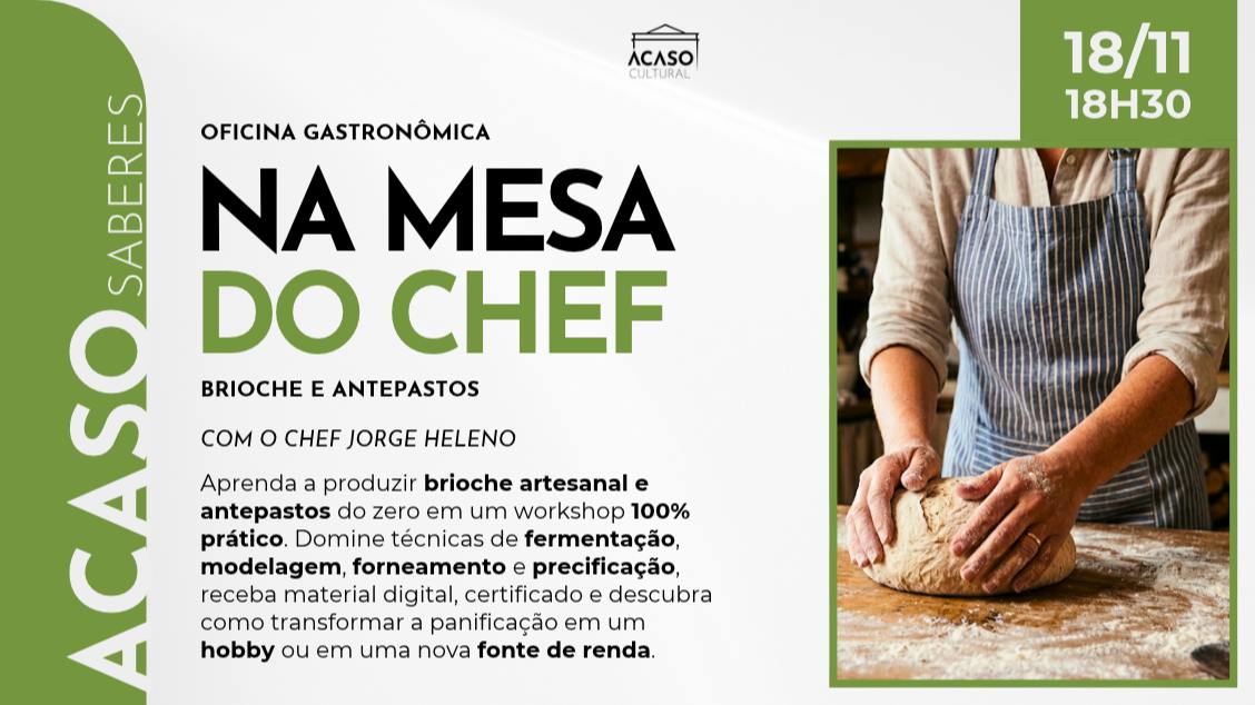 Imagem do evento Na mesa do chef - Brioche e antepastos