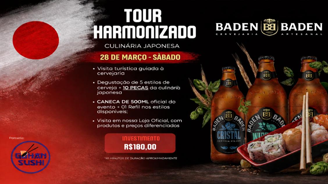Imagem do evento Tour Harmonizado Japonês - Baden Baden