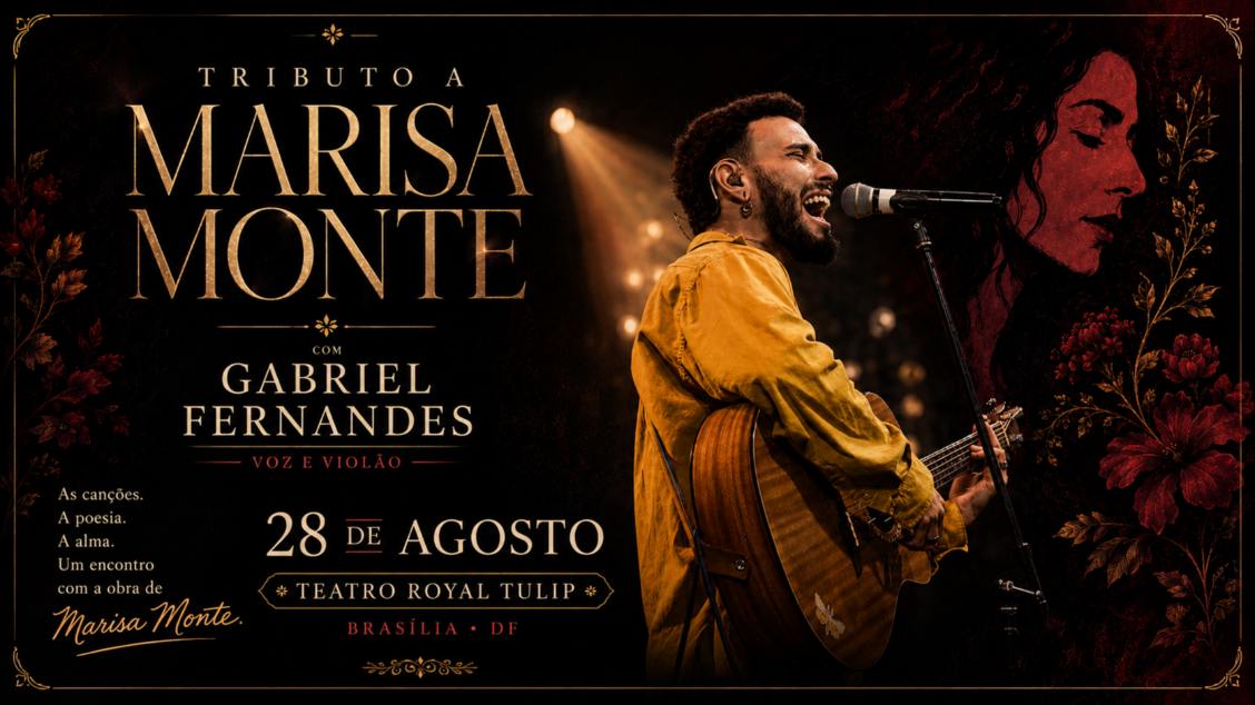 Imagem do evento Gabriel Fernandes canta Marisa Monte em Brasília/DF