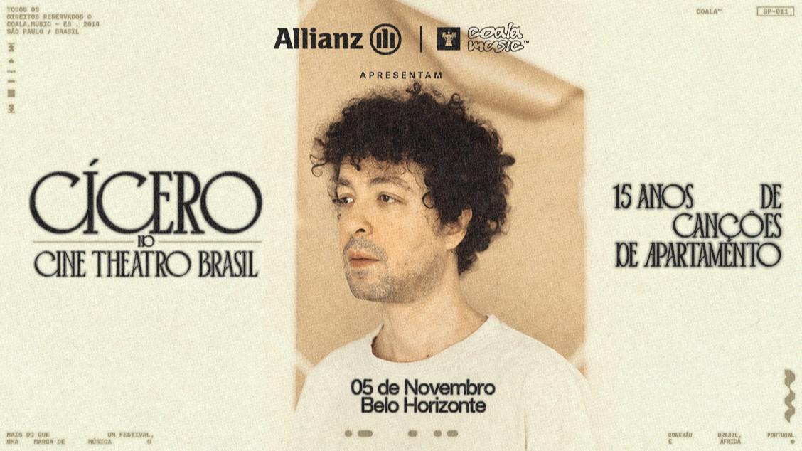 Imagem do evento Allianz e Coala Apresentam: Cícero - 15 anos de “Canções de Apartamento”