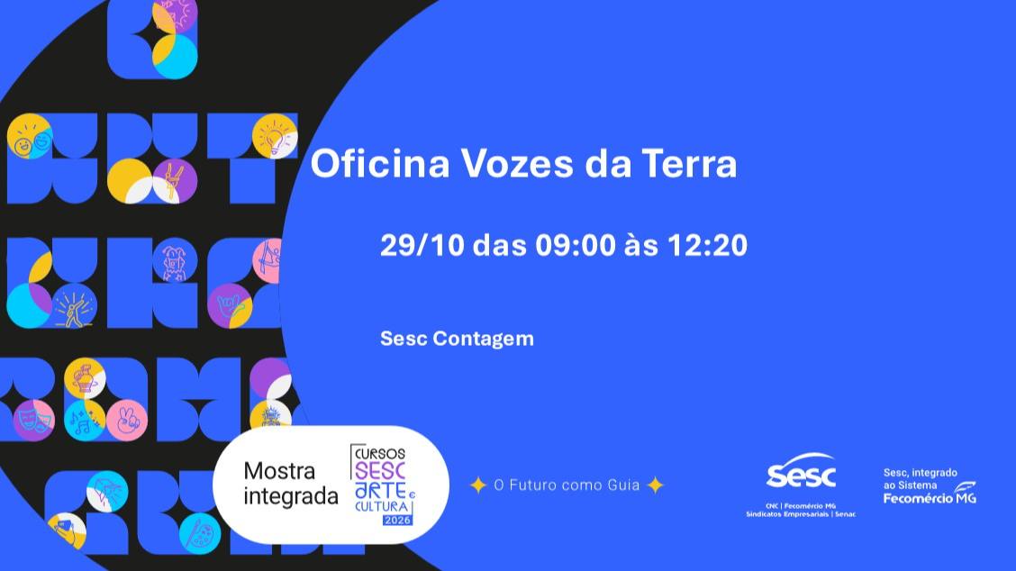 Imagem do evento Oficina Vozes da Terra 