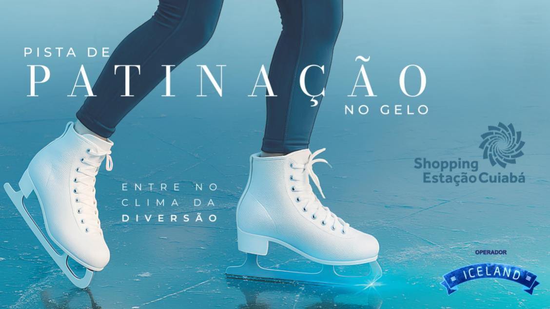 AVENTURA CONGELANTE NO PATINAÇÃO NO GELO NO SHOPPING ESTAÇÃO CUIABÁ