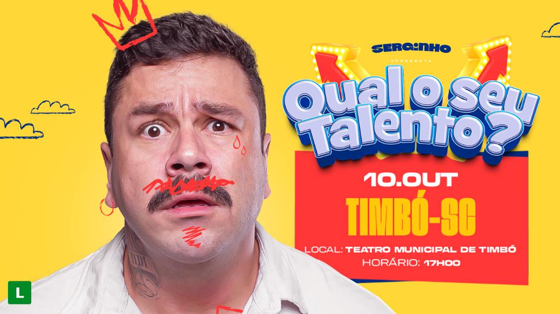 Imagem do evento SERGINHO LACERDA em TIMBÓ/SC - VIDA DE PAI 