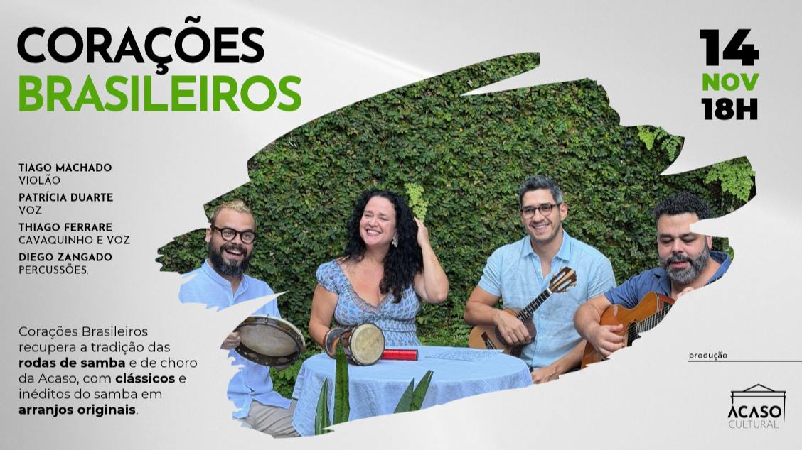 Imagem do evento Corações Brasileiros – Roda de samba na Acaso