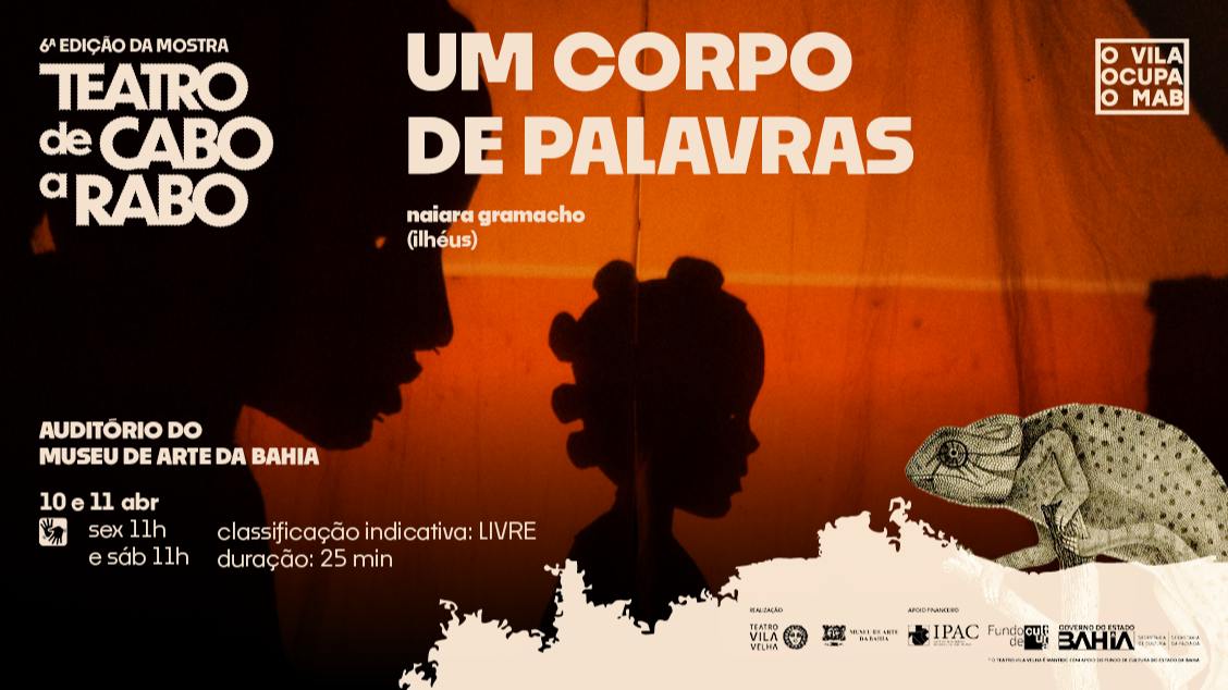 Imagem do evento Um Corpo de Palavras - 6º Mostra Teatro de Cabo a Rabo