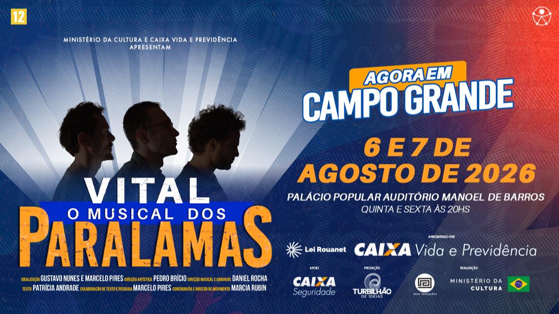 Imagem do evento VITAL - O MUSICAL DOS PARALAMAS