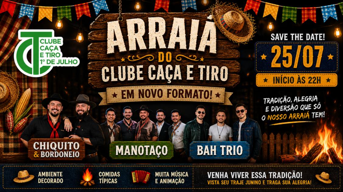 Imagem do evento BAILE DE SÃO JOÃO CLUBE CAÇA E TIRO 