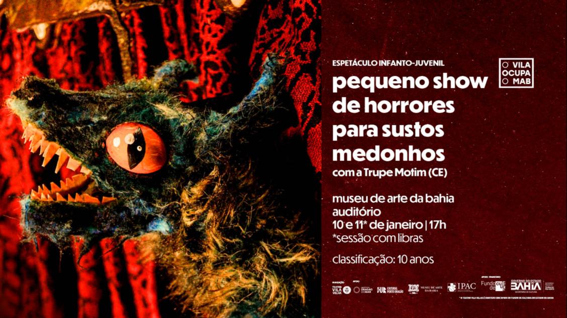 Imagem do evento PEQUENO SHOW DE HORRORES PARA SUSTOS MEDONHOS