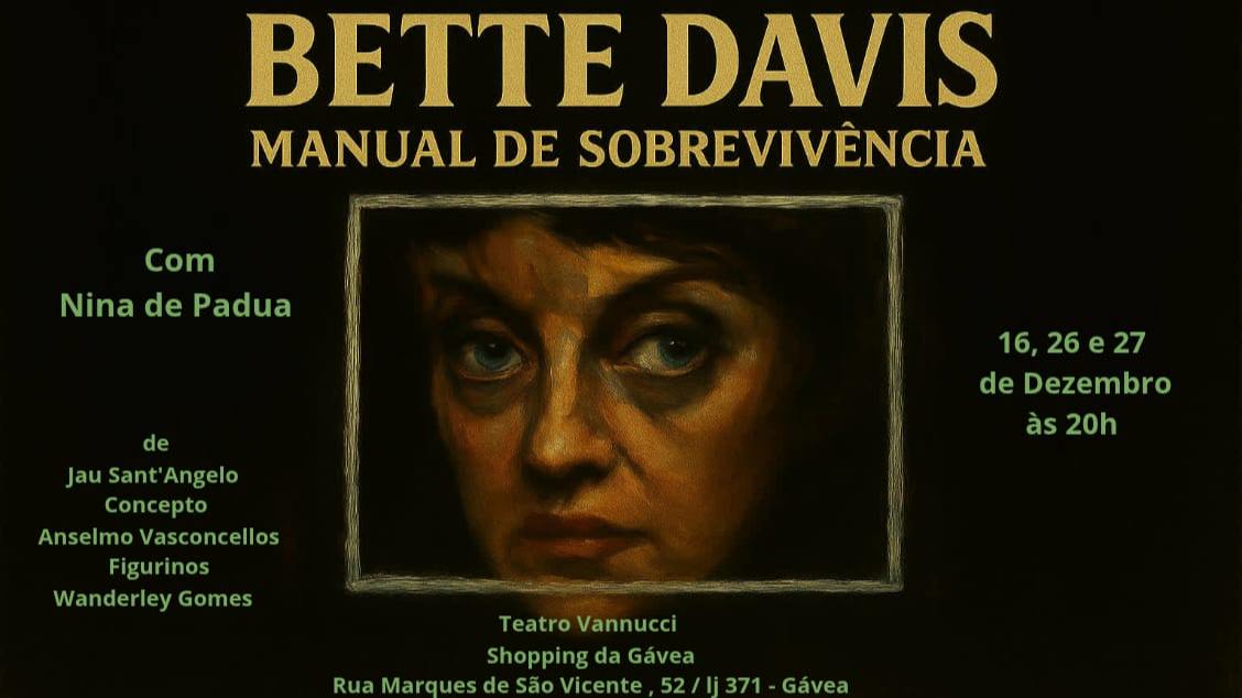 Imagem do evento BETTE DAVIS – MANUAL DE SOBREVIVÊNCIA