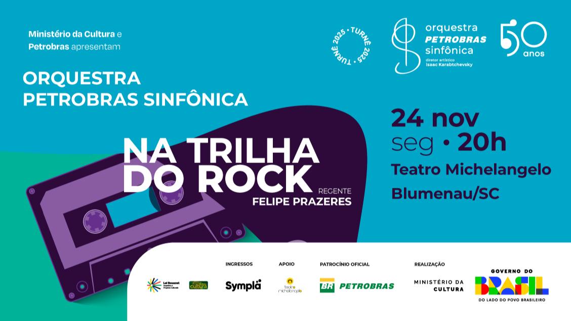 Imagem do evento Na Trilha do Rock - Orquestra Petrobras Sinfônica - Turnê 2025