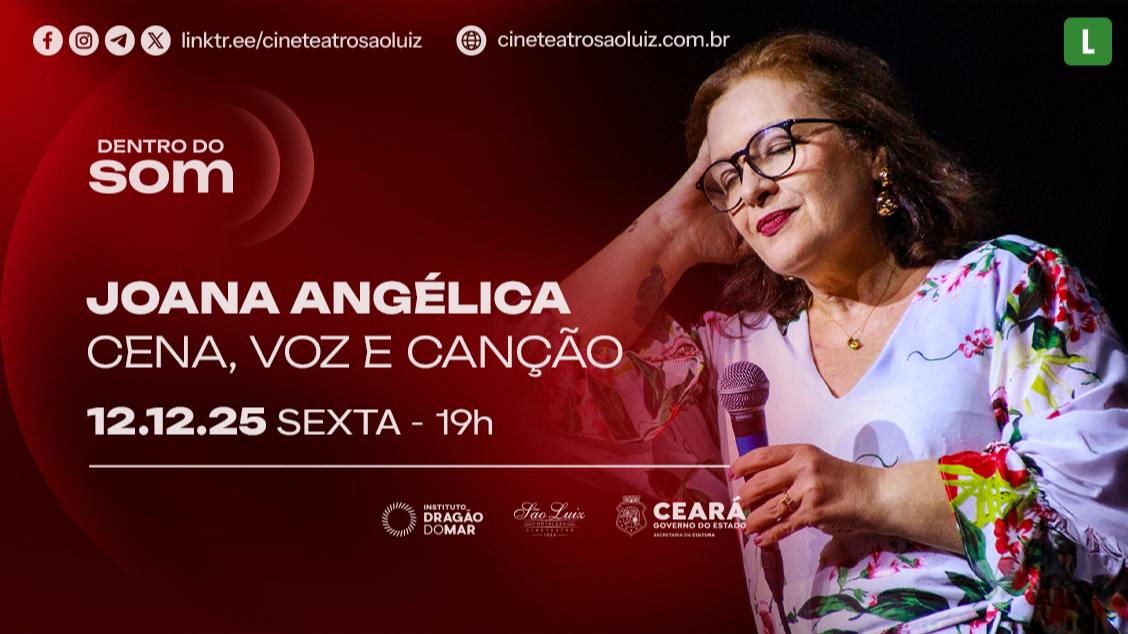 Imagem do evento Dentro do Som  Joana Angélica – Cena, Voz e Canção