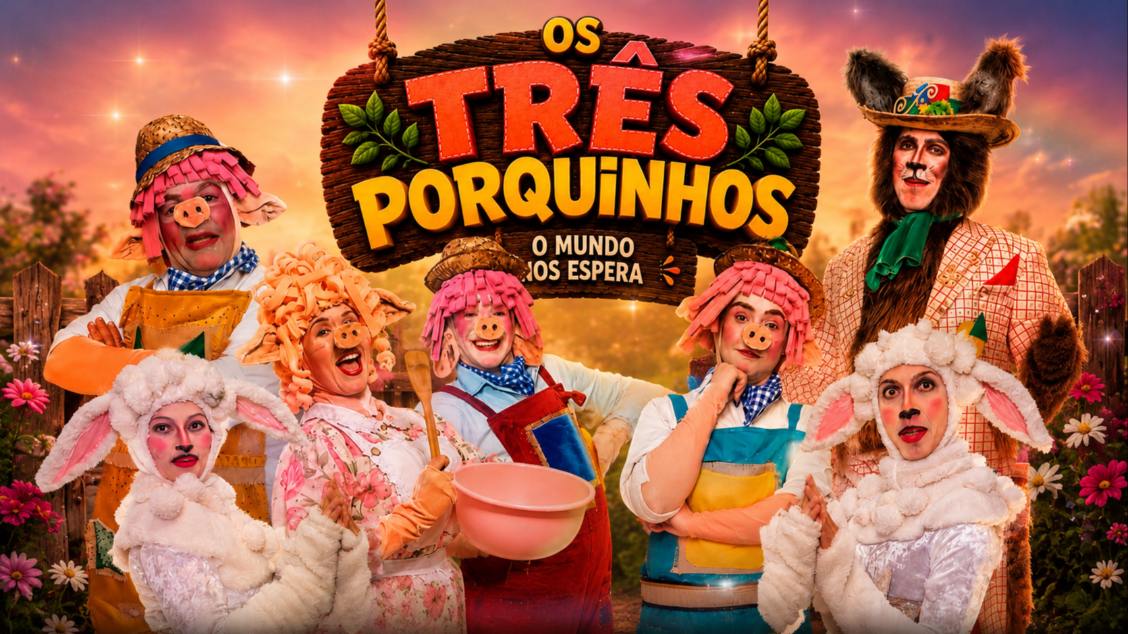 Imagem do evento OS TRÊS PORQUINHOS - O MUNDO NOS ESPERA