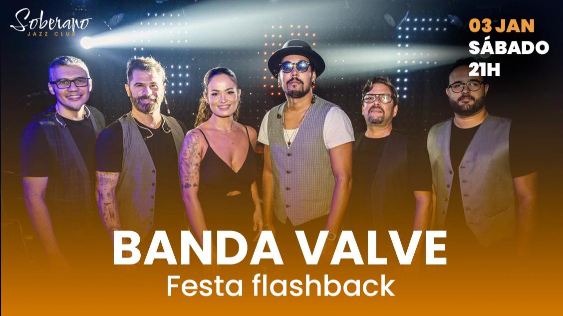 Imagem do evento Festa  Flashback  com a banda Valve +  DJ Mike Pitzer