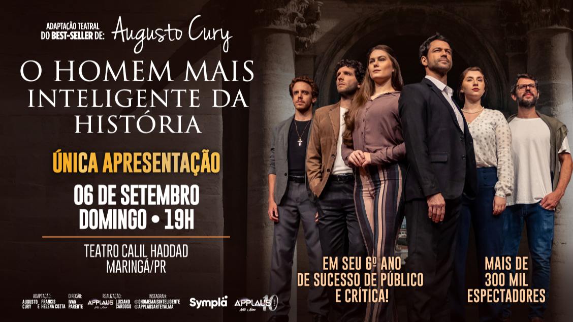 Image for the event: O Homem Mais Inteligente da História  Maringá/PR
