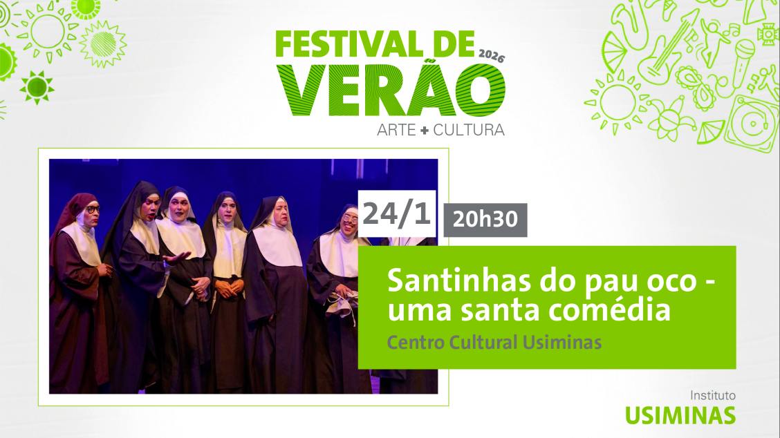 Imagem do evento FESTIVAL DE VERÃO 2026 - SANTINHAS DO PAU OCO 'UMA SANTA COMÉDIA'