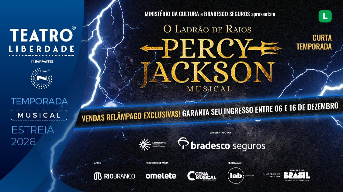 Imagem do evento Percy Jackson – O Ladrão de Raios: O Musical